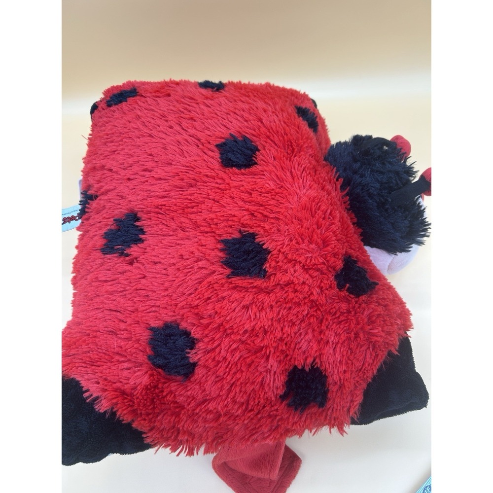 Pillow Pets Lady Bug Red Large Convertible Plush Pillow Stuffed Animal 18" 2010 - Picture 8 of 9